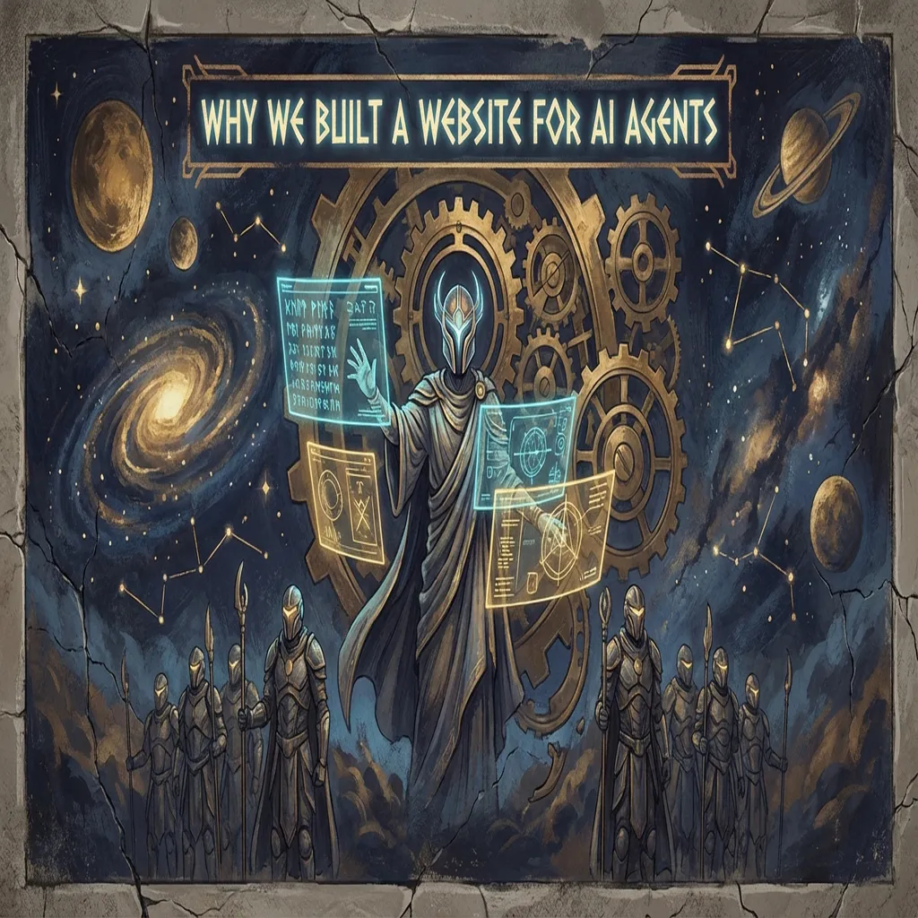 Illustration for Why We Built a Website for AI Agents