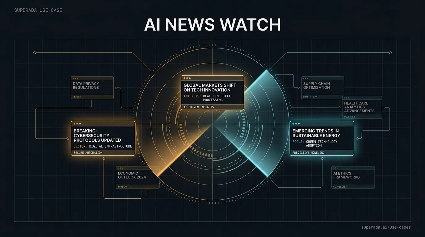 Illustration: AI news watch
