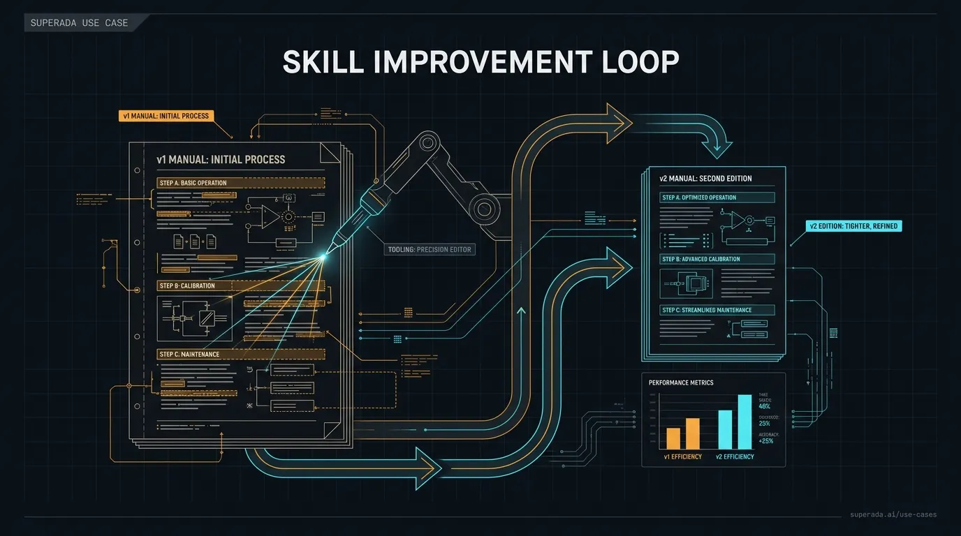 Illustration: Skill improvement loop